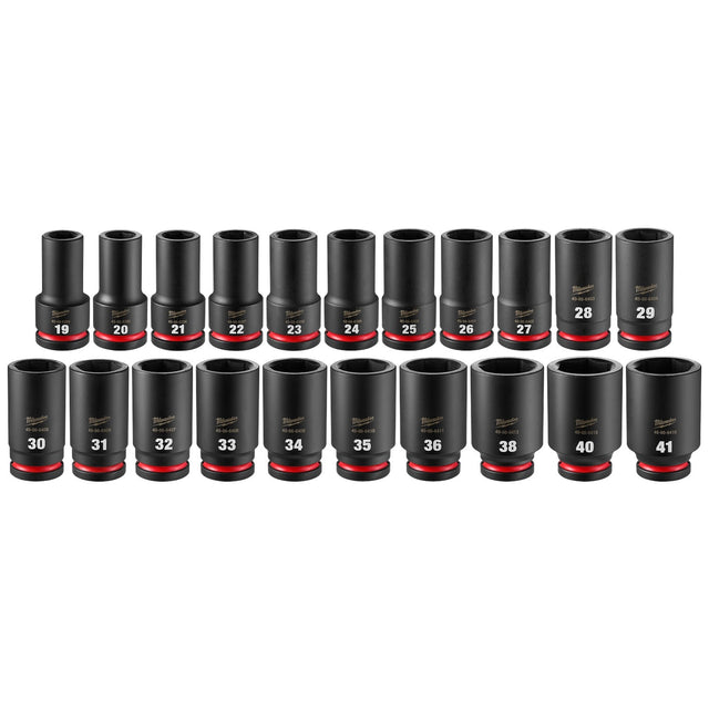 Milwaukee 49-66-6772 3/4" Drive Metric Deep Impact Socket Set with Packout (21 Piece)