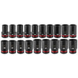 Milwaukee 49-66-6777 Shockwave 1" Drive Metric Deep Impact Socket Set with Packout (19 Piece)