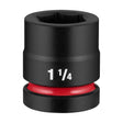 Milwaukee 49-66-6781 Shockwave 1" Drive 1-1/4" Standard 6 Point Impact Socket