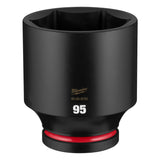 Milwaukee 49-66-6785 Shockwave 1" Drive 95 mm Deep 6-Point Impact Socket