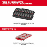 Milwaukee 49-66-6816 Shockwave Impact Duty Socket 3/8" Drive 19-Piece MM Tray Set - 4