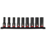 Milwaukee 49-66-7032 SHOCKWAVE 1/2" Drive Metric Deep Well 6 Point Impact Socket Set (9-Piece) - 3