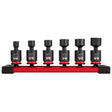 Milwaukee 49-66-7100 Shockwave Impact Duty 1/4" Drive SAE Standard Swivel Socket Set (6 Piece)