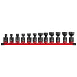 Milwaukee 49-66-7102 3/8" Drive SAE Standard Swivel Impact Socket Set (12 Piece)