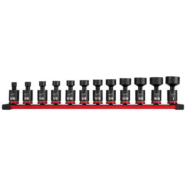 Milwaukee 49-66-7102 3/8" Drive SAE Standard Swivel Impact Socket Set (12 Piece)