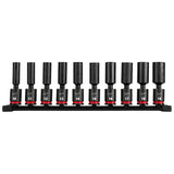 Milwaukee 49-66-7105 3/8" Drive Metric Deep Swivel Impact Socket Set (10 Piece)