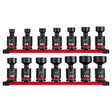 Milwaukee 49-66-7106 Shockwave Impact Duty 1/2" Drive SAE Standard Swivel Socket Set (14 Piece)