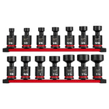 Milwaukee 49-66-7106 Shockwave Impact Duty 1/2" Drive SAE Standard Swivel Socket Set (14 Piece)