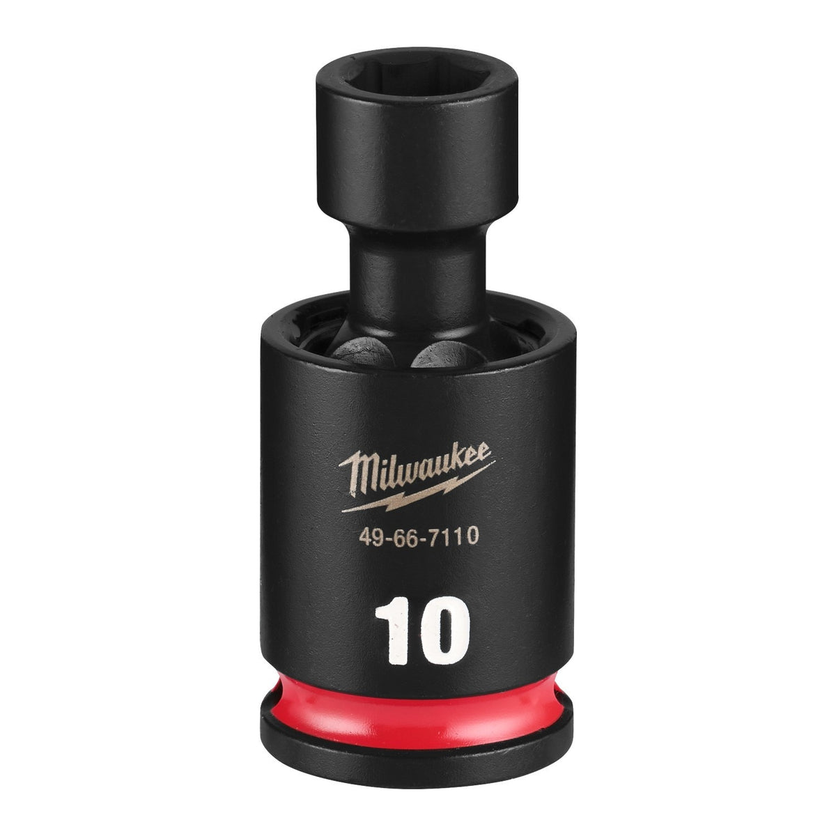 Milwaukee 49-66-7110 Shockwave 3/8" Drive 10 mm Standard Swivel Impact Socket