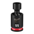 Milwaukee 49-66-7111 Shockwave 3/8" Drive 11 mm Standard Swivel Impact Socket