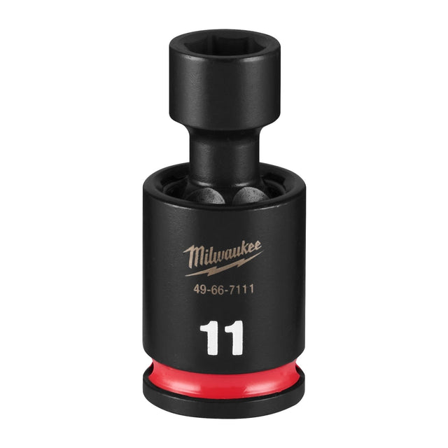 Milwaukee 49-66-7111 Shockwave 3/8" Drive 11 mm Standard Swivel Impact Socket