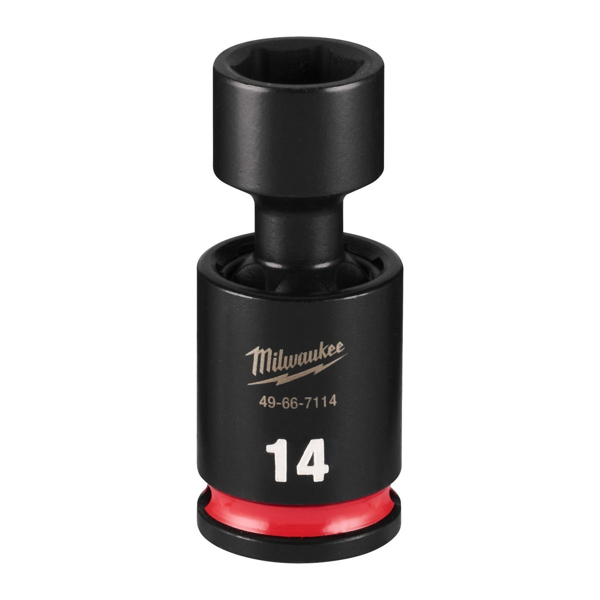 Milwaukee 49-66-7114 Shockwave 3/8" Drive 14 mm Standard Swivel Impact Duty Socket