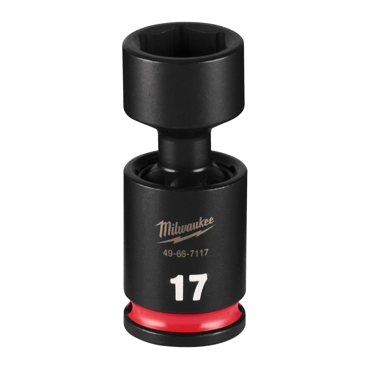 Milwaukee 49-66-7117 Shockwave 3/8" Drive 17 mm Standard Swivel Impact Socket