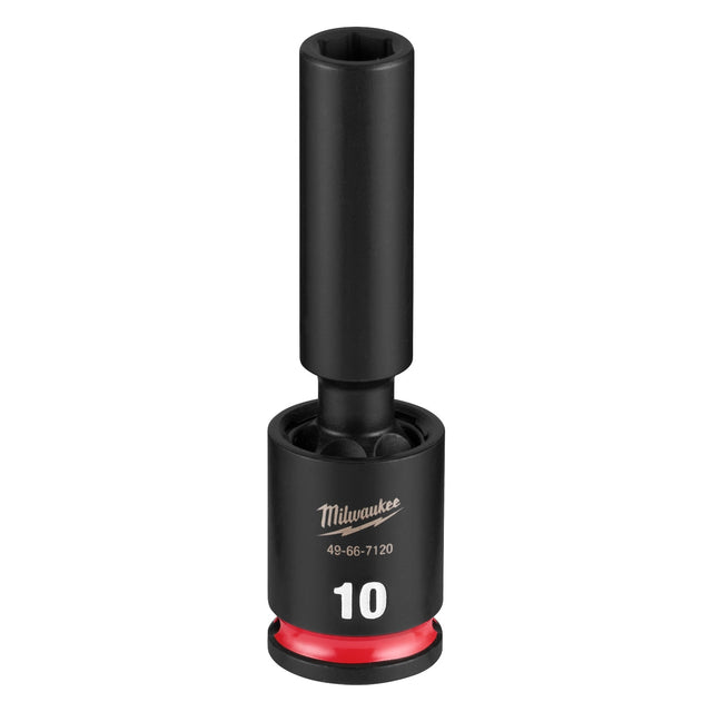 Milwaukee 49-66-7120 Shockwave 3/8" Drive 10 mm Deep Swivel Socket
