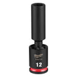 Milwaukee 49-66-7122 Shockwave 3/8" Drive 12 mm Deep Swivel Impact Socket