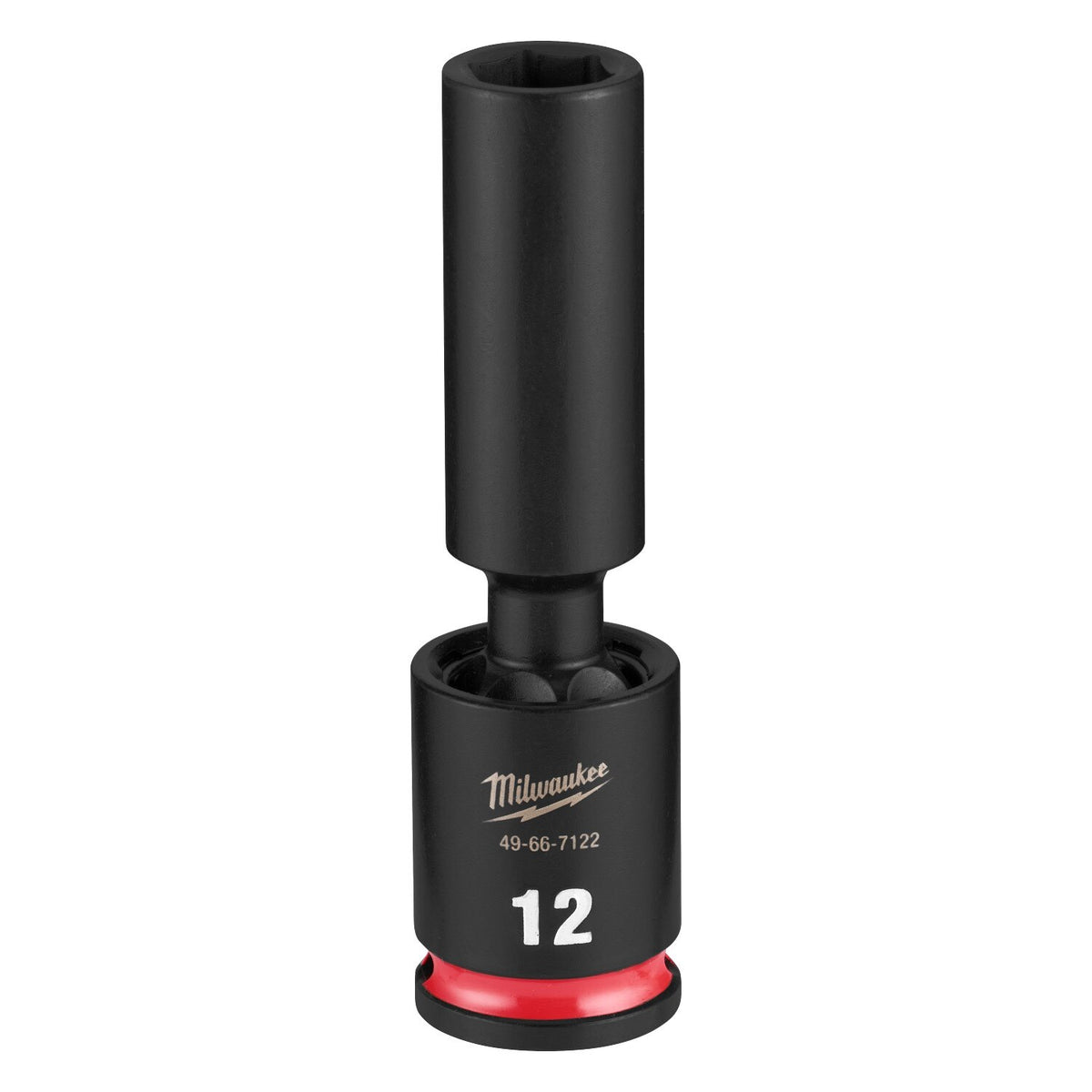 Milwaukee 49-66-7122 Shockwave 3/8" Drive 12 mm Deep Swivel Impact Socket