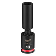 Milwaukee 49-66-7123 Shockwave 3/8 Inch Drive 13 mm Deep Swivel Impact Socket