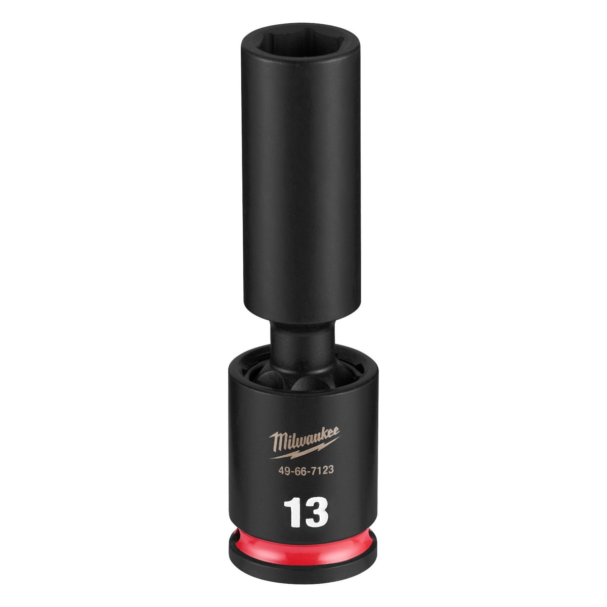 Milwaukee 49-66-7123 Shockwave 3/8 Inch Drive 13 mm Deep Swivel Impact Socket