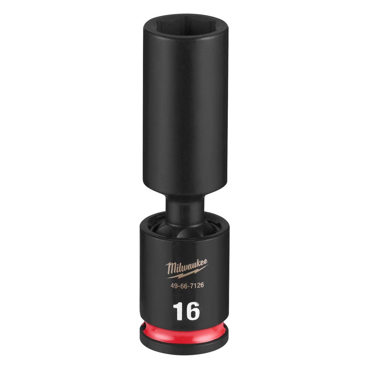 Milwaukee 49-66-7126 Shockwave 3/8" Drive 16 mm Deep 6-Point Swivel Impact Socket