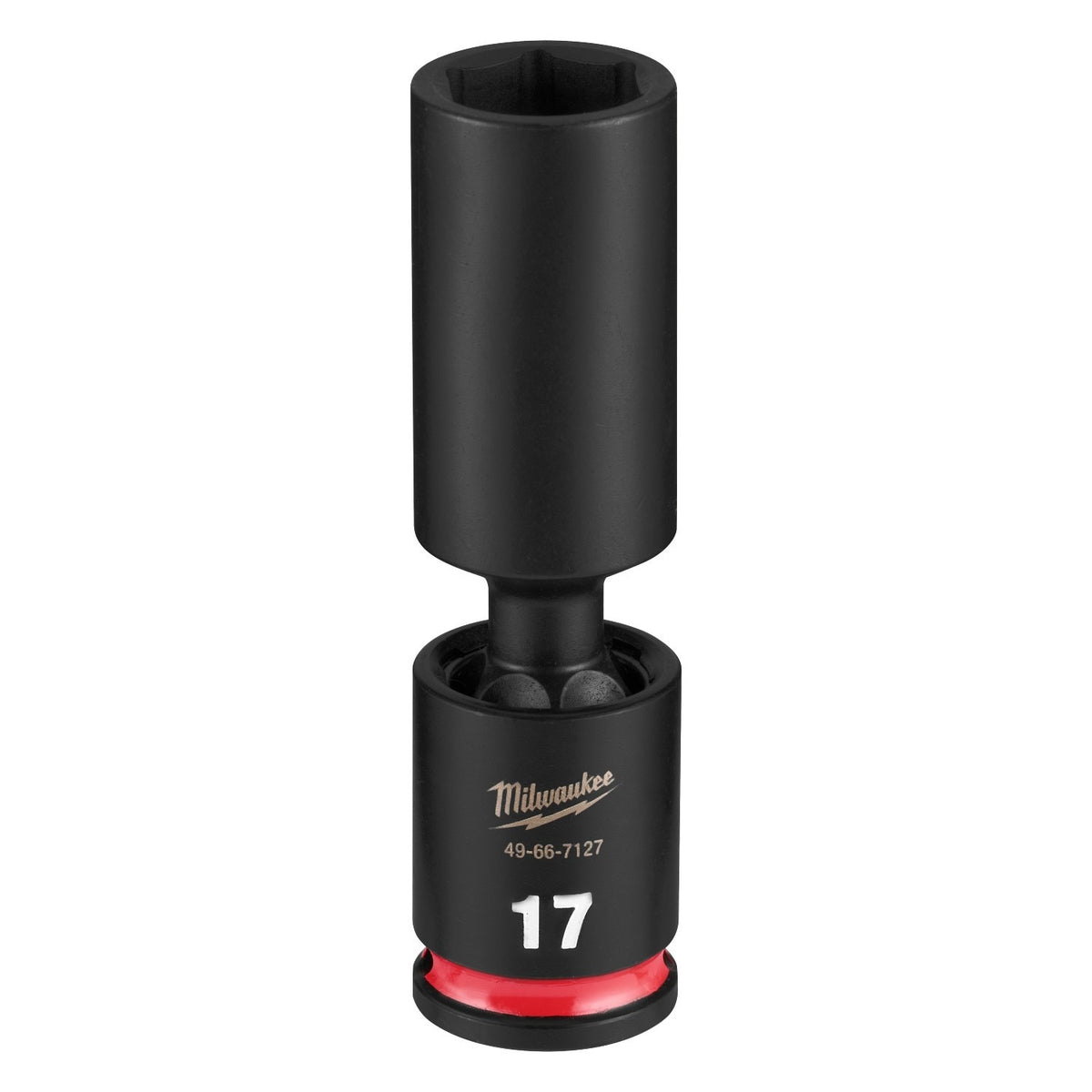 Milwaukee 49-66-7127 Shockwave 3/8" Drive 17 mm Deep Swivel Impact Socket