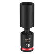 Milwaukee 49-66-7129 Shockwave 3/8" Drive 19 mm Deep Swivel Impact Socket