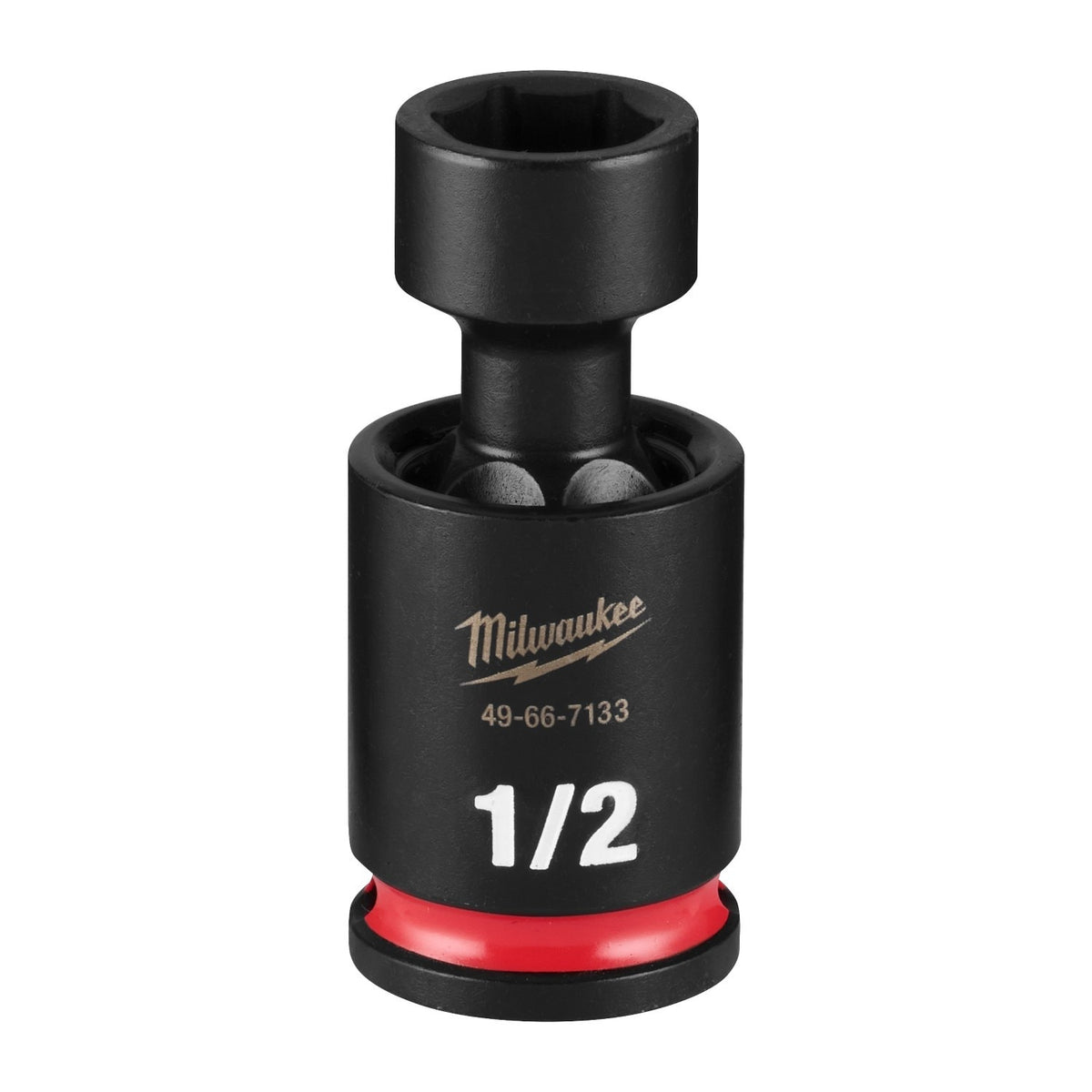 Milwaukee 49-66-7133 Shockwave 3/8" Drive 1/2" Standard Swivel Impact Socket