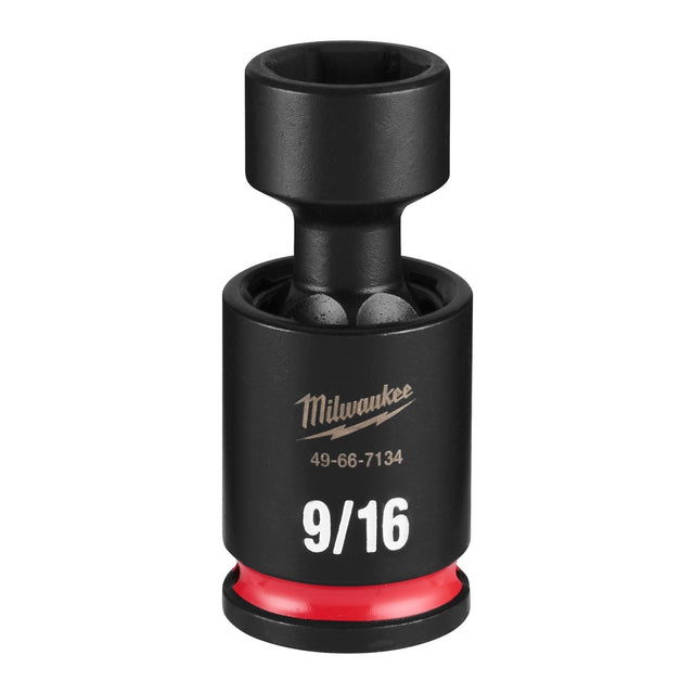 Milwaukee 49-66-7134 Shockwave 3/8" Drive 9/16" Standard Swivel Impact Socket