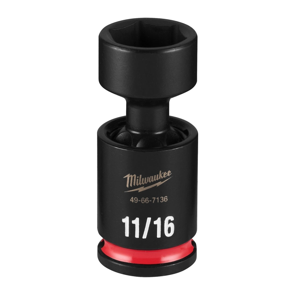 Milwaukee 49-66-7136 Shockwave Impact Duty 3/8" Drive 11/16" Standard Swivel Socket