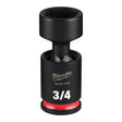 Milwaukee 49-66-7137 Shockwave 3/8" Drive 3/4" Standard Swivel Impact Socket