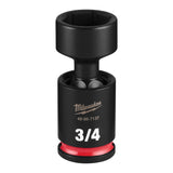 Milwaukee 49-66-7137 Shockwave 3/8" Drive 3/4" Standard Swivel Impact Socket