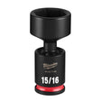 Milwaukee 49-66-7140 Shockwave 3/8" Drive 15/16" Standard Swivel Impact Socket