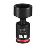 Milwaukee 49-66-7140 Shockwave 3/8" Drive 15/16" Standard Swivel Impact Socket