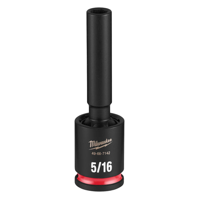 Milwaukee 49-66-7142 Shockwave 3/8" Drive 5/16" Deep Swivel Socket
