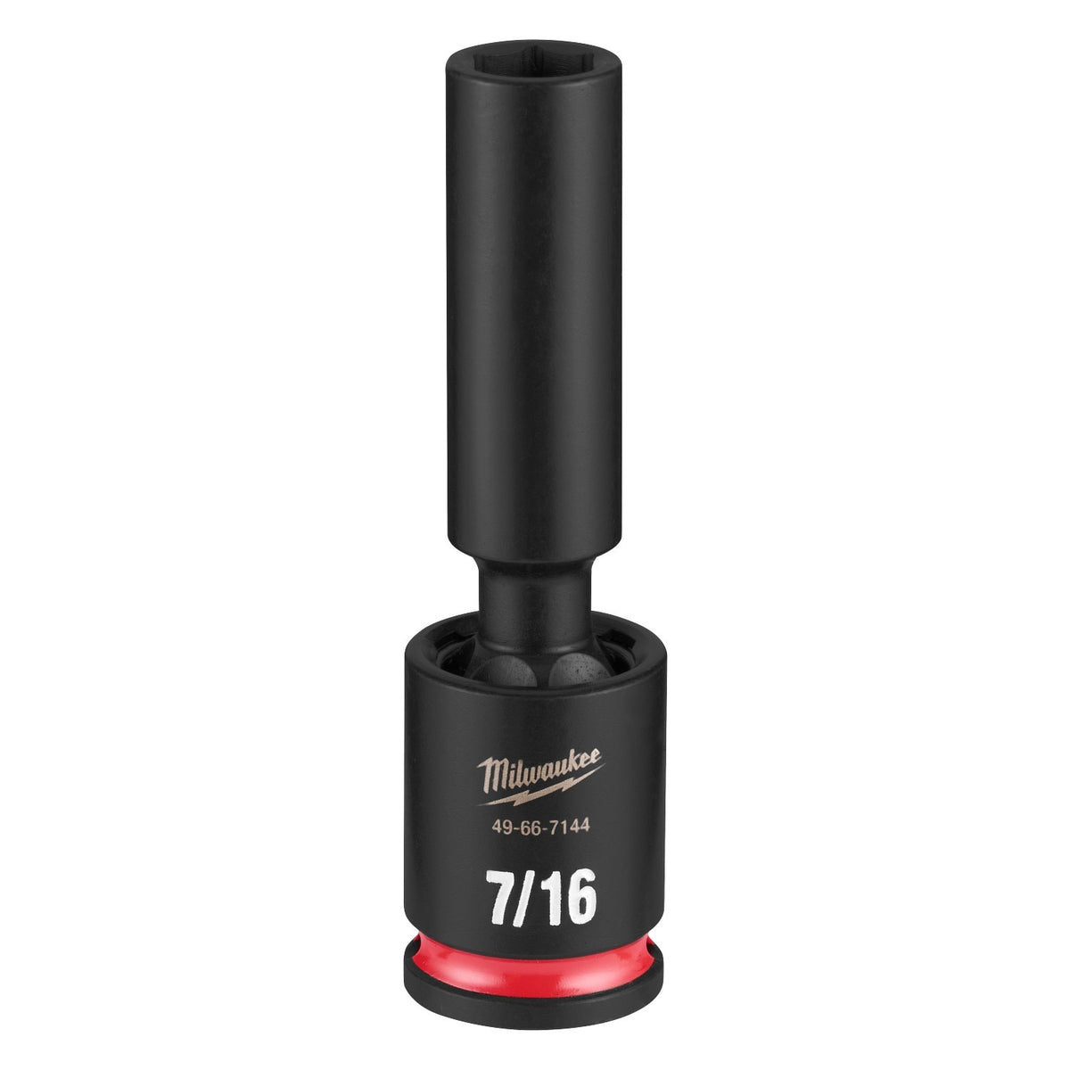 Milwaukee 49-66-7144 Shockwave Impact Duty 3/8" Drive 7/16" Deep Swivel Socket