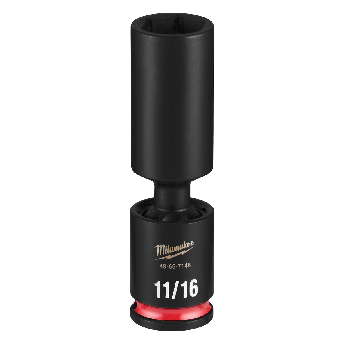 Milwaukee 49-66-7148 Shockwave 3/8" Drive 11/16" Deep Swivel Impact Socket