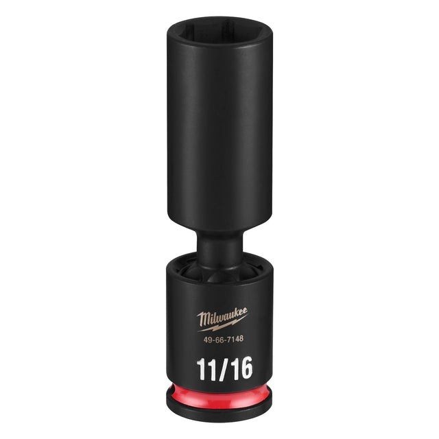 Milwaukee 49-66-7148 Shockwave 3/8" Drive 11/16" Deep Swivel Impact Socket