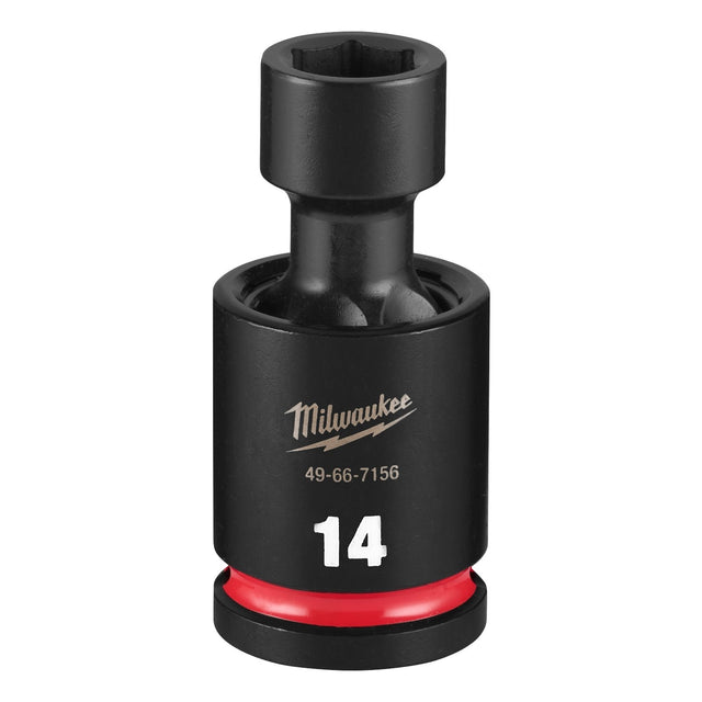 Milwaukee 49-66-7156 Shockwave 1/2" Drive 14 mm Standard Swivel Impact Socket