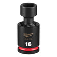 Milwaukee 49-66-7158 Shockwave Impact Duty 1/2" Drive 16 mm Standard Swivel Socket