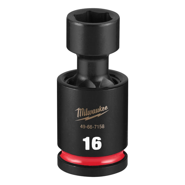 Milwaukee 49-66-7158 Shockwave Impact Duty 1/2" Drive 16 mm Standard Swivel Socket