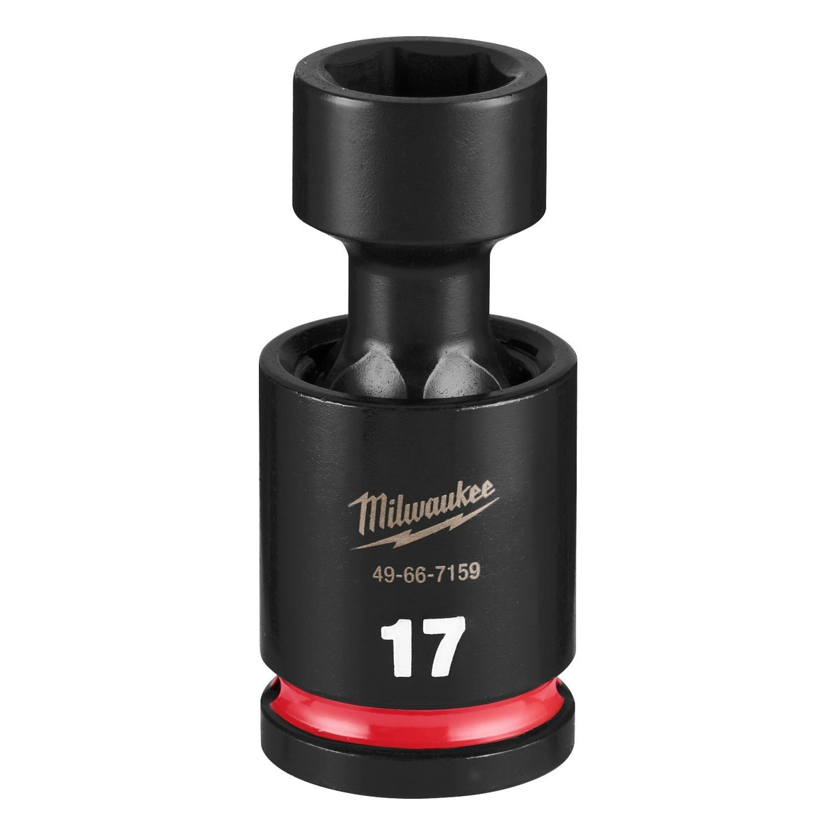 Milwaukee 49-66-7159 Half Inch Drive 17 mm Standard Swivel Impact Socket