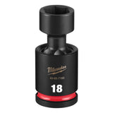 Milwaukee 49-66-7160 1/2" Drive 18 mm Standard Swivel Impact Socket
