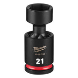Milwaukee 49-66-7163 Shockwave 1/2" Drive 21 mm Standard Swivel Impact Socket