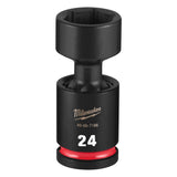 Milwaukee 49-66-7166 Shockwave 1/2" Drive 24 mm Standard Swivel Impact Socket
