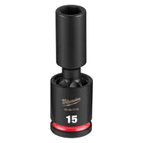 Milwaukee 49-66-7170 Shockwave 1/2" Drive 15 mm Deep Swivel Impact Socket