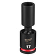 Milwaukee 49-66-7172 Shockwave Impact Duty Half Inch Drive 17 mm 6 Point Deep Swivel Socket