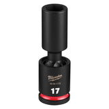 Milwaukee 49-66-7172 Shockwave Impact Duty Half Inch Drive 17 mm 6 Point Deep Swivel Socket