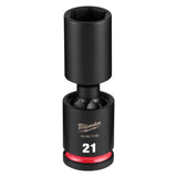 Milwaukee 49-66-7176 1/2" Drive 21 mm Deep Swivel Impact Socket