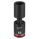 Milwaukee 49-66-7177 1/2" Drive 22 mm Deep Swivel Impact Socket