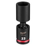 Milwaukee 49-66-7178 Shockwave 1/2" Drive 23 mm Deep Swivel Impact Socket