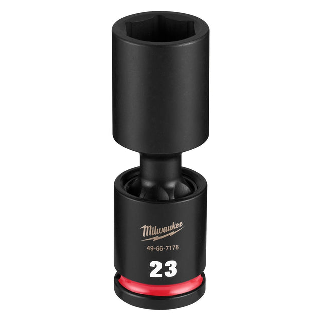 Milwaukee 49-66-7178 Shockwave 1/2" Drive 23 mm Deep Swivel Impact Socket